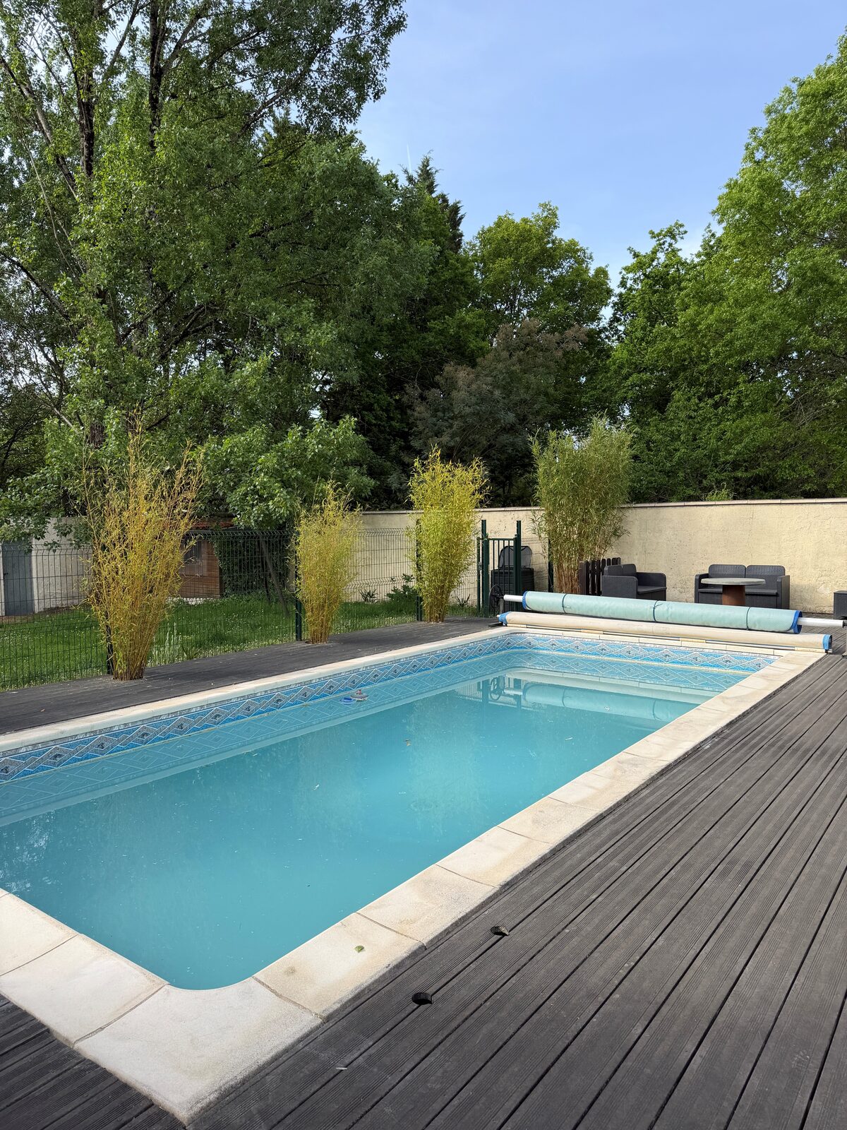 Piscine 4 × 8 m entourée d'arbres, sans vis-à-vis, maison à Pessac